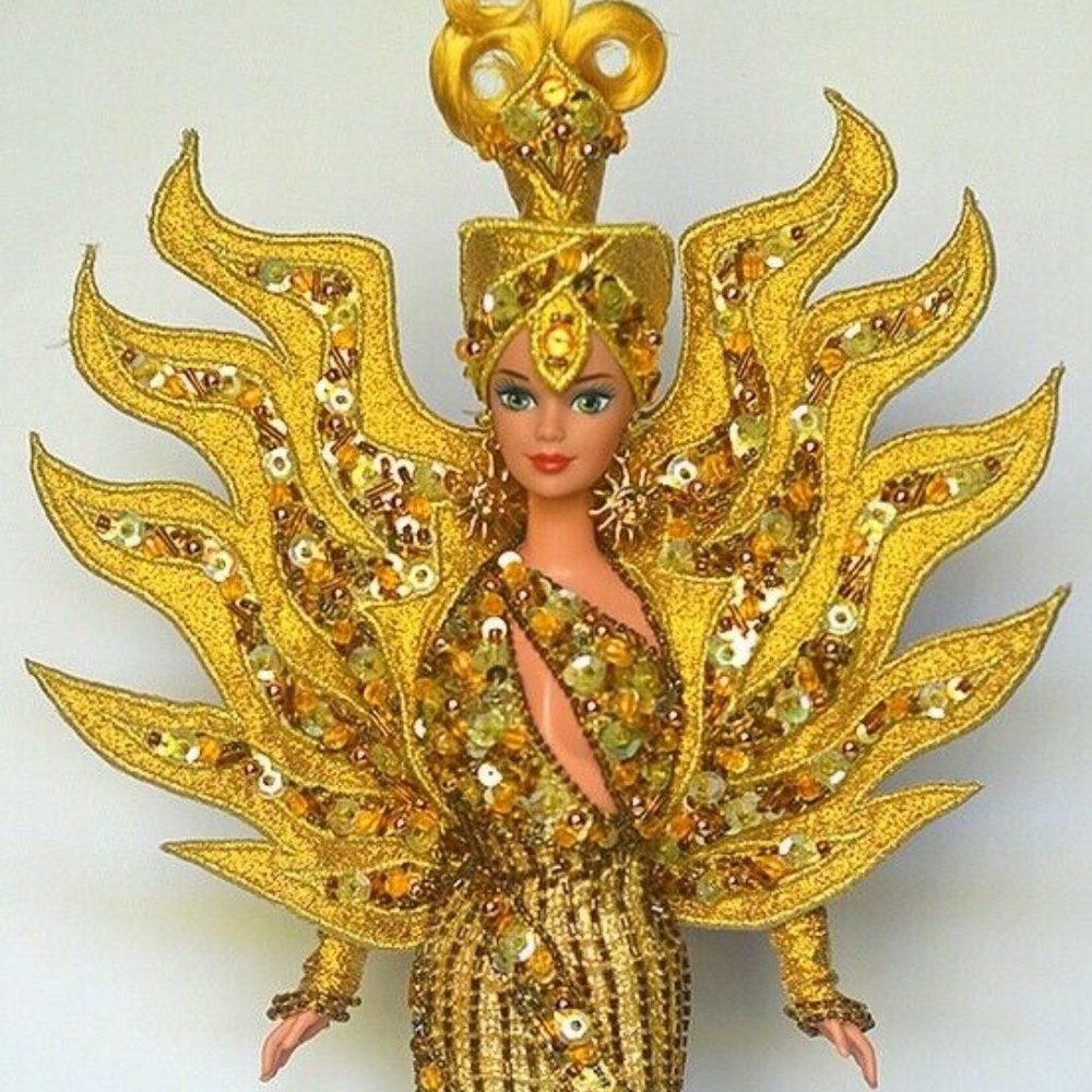 new Mattel Barbie Goddess of the Sun Doll by Designer Bob Mackie ... circa 1996 - Picture 7 of 10